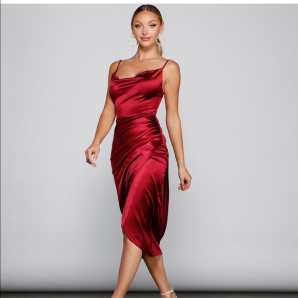 Angelina Sleeveless Wrap Front Midi Dress - Picture 3 of 5